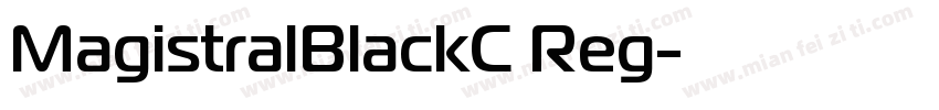 MagistralBlackC Reg字体转换